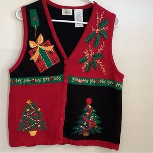 Kathie Lee Christmas Knitted Vest